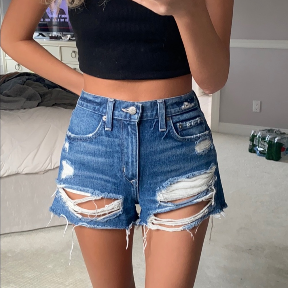 High Waisted Jean Shorts